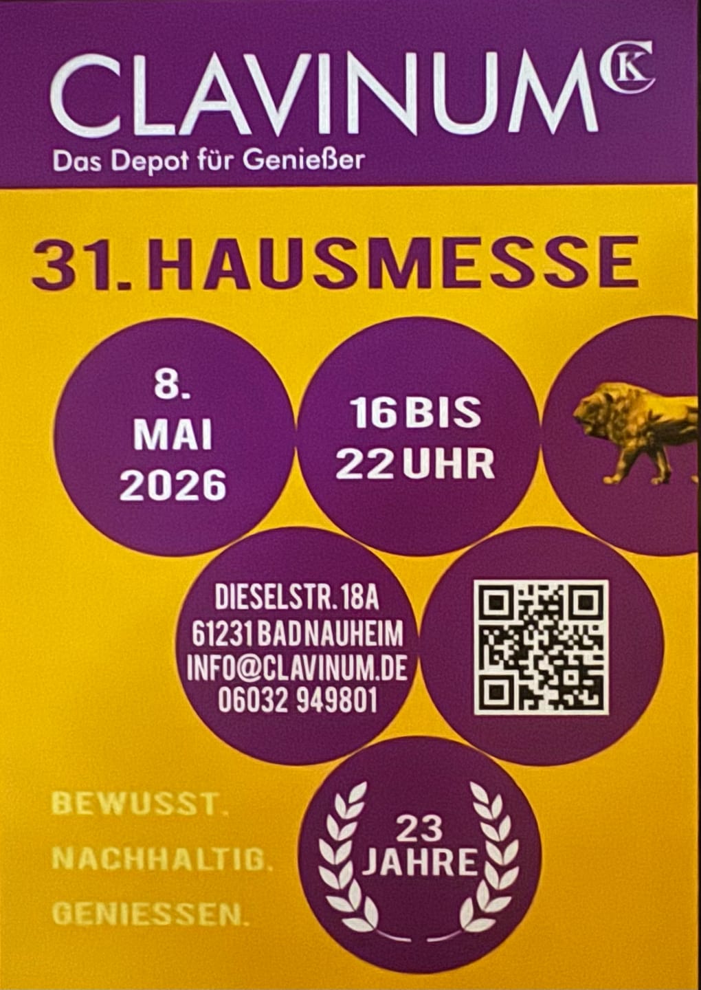 Clavinum 31. Hausmesse Flyer
